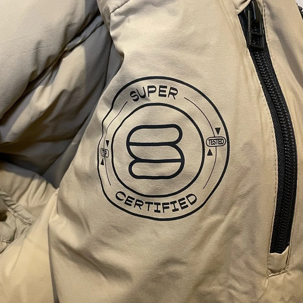 Aritzia The Super Puff Shorty Oxford Tan Sz XS NWOT - Picture 8 of 16